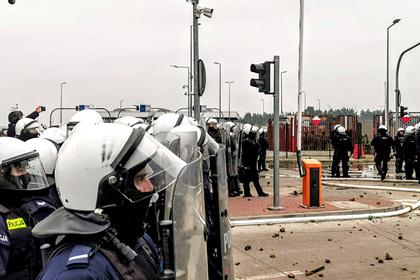 Белоруссия начала проверку после применения поляками спецсредств на границе