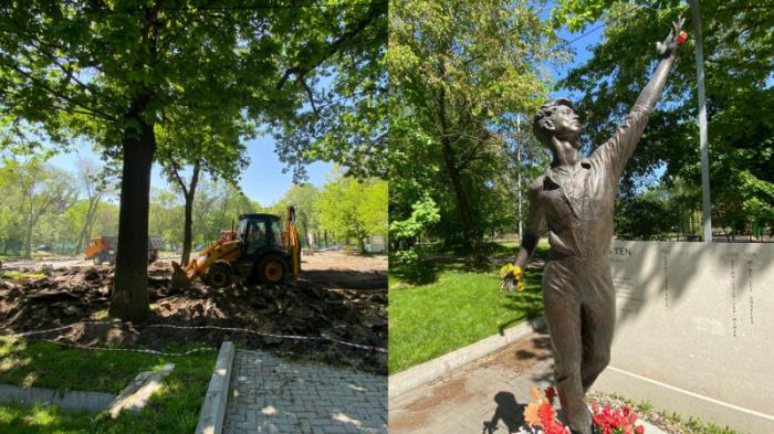 Зачем трактора роют парк в Алматы, где установлен памятник Денису Тену
                28 апреля 2022, 16:41