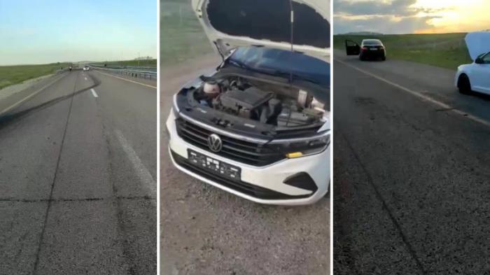 Не успели снизить скорость: автомобили пострадали из-за дефектов на трассе Нур-Султан - Павлодар
                10 июня 2022, 11:42