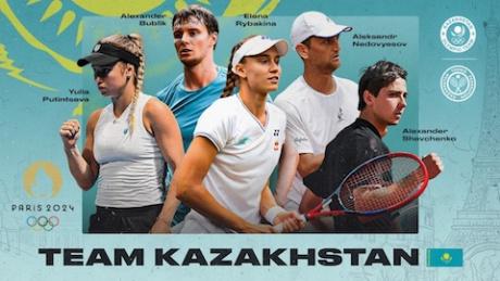 Сформирован состав теннисной сборной Казахстана для участия в летних Олимпийских играх в Париже
