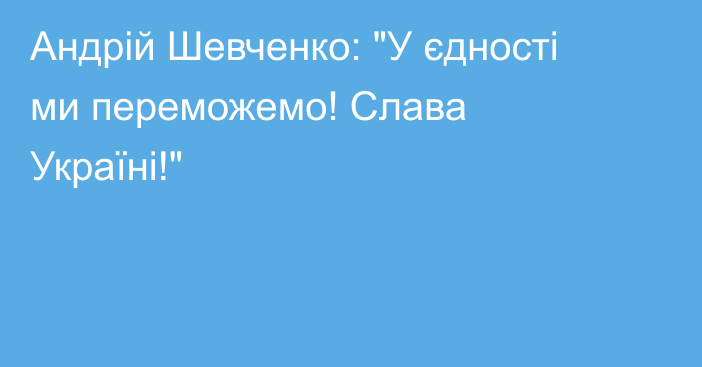 Андрій Шевченко: 