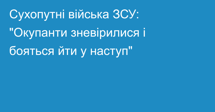 Сухопутні війська ЗСУ: 