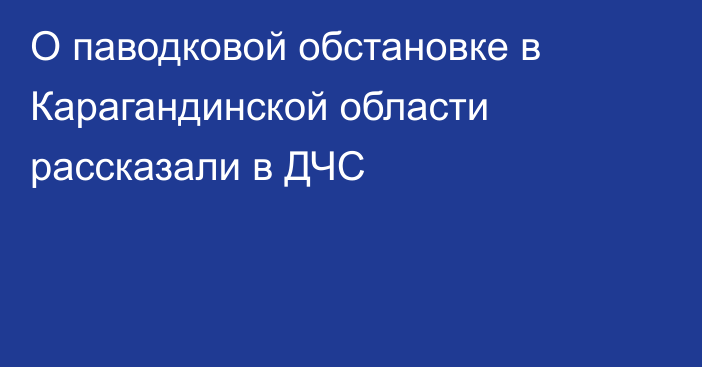 О паводковой обстановке в Карагандинской области рассказали в ДЧС