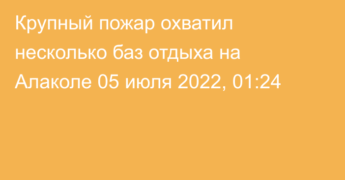 Крупный пожар охватил несколько баз отдыха на Алаколе
                05 июля 2022, 01:24