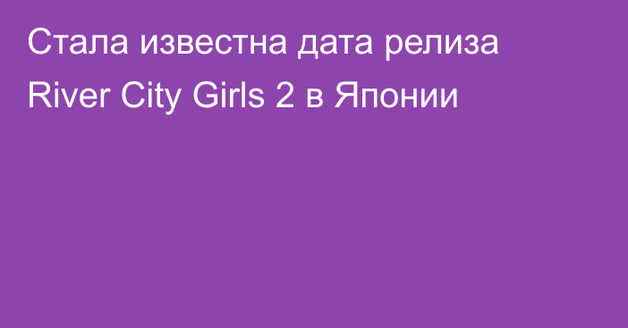 Стала известна дата релиза River City Girls 2 в Японии