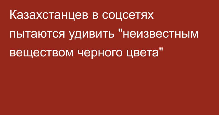 Казахстанцев в соцсетях пытаются удивить 