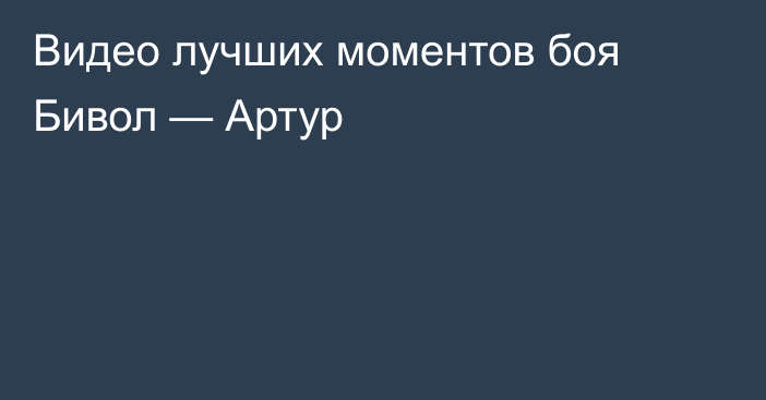 Видео лучших моментов боя Бивол — Артур