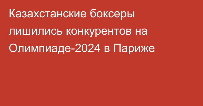 Казахстанские боксеры лишились конкурентов на Олимпиаде-2024 в Париже