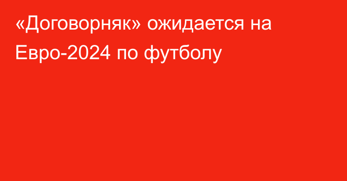 «Договорняк» ожидается на Евро-2024 по футболу