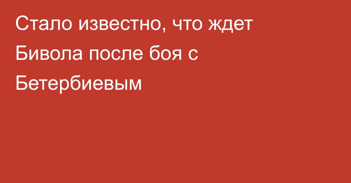 Стало известно, что ждет Бивола после боя с Бетербиевым