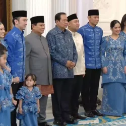 Hangatnya Halalbihalal Lebaran: Prabowo Sambut SBY dan Keluarga di Istana Merdeka