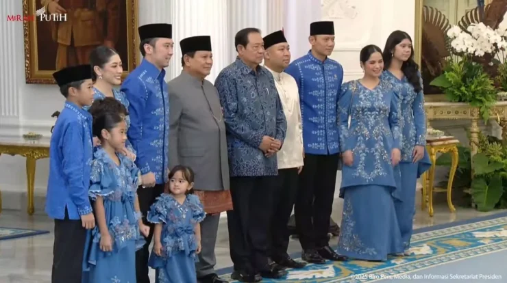 Hangatnya Halalbihalal Lebaran: Prabowo Sambut SBY dan Keluarga di Istana Merdeka