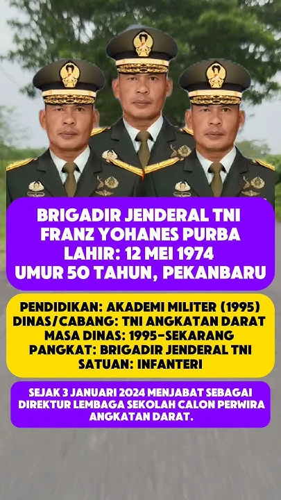 Meninggal di Usia 51 Tahun, Brigjen TNI Franz Yohanes Purba Tinggalkan Deretan Jabatan Strategis yang Mempesona