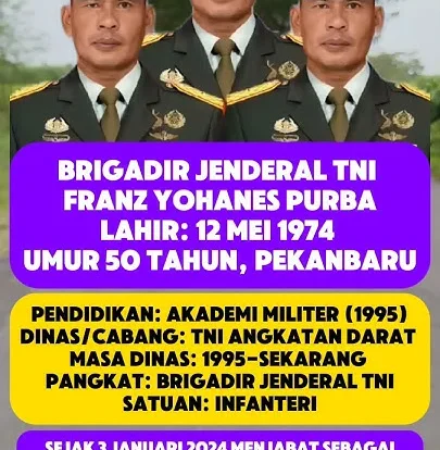 Meninggal di Usia 51 Tahun, Brigjen TNI Franz Yohanes Purba Tinggalkan Deretan Jabatan Strategis yang Menginspirasi
