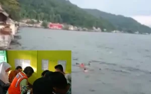 Tragedi di Danau Singkarak: Bocah 7 Tahun Tenggelam, Tim SAR Bergotong Royong Cari Korban
