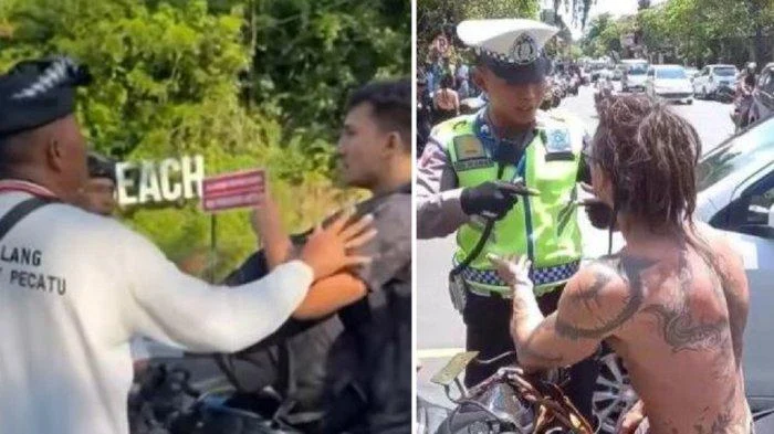 Bule Italia Meledak di Jalan Gunung Agung: Teriak 'Korupsi' Saat Ditilang Polisi