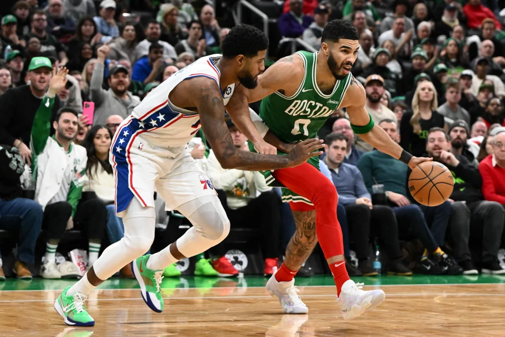Celtics vs 76ers: Tatum Guncang Playoff dengan Tiga Penjepit Mematikan Celtics vs 76ers: Tatum Guncang Playoff dengan Tiga Penjepit Mematikan