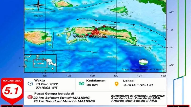 Gempa Berkekuatan 5,1 Guncang Maluku Tenggara, Dampak dan Tindakan BMKG di Seluruh Indonesia