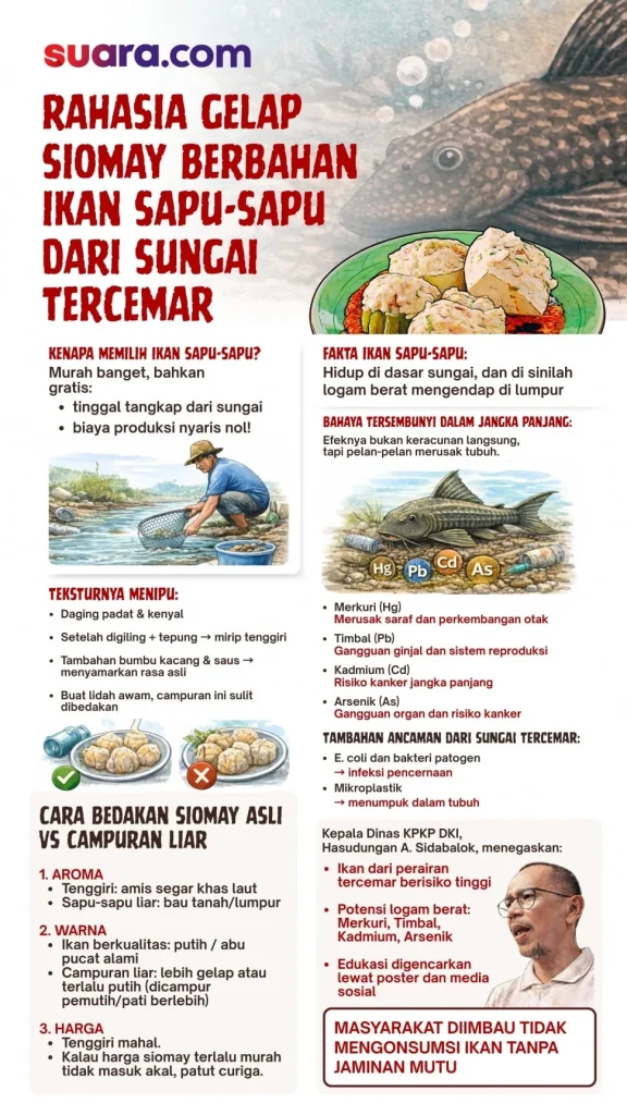 Jakarta Selatan Gencarkan Pengawasan Ikan Sapu-sapu: Dari Siomay hingga Pakan Ternak Jakarta Selatan Gencarkan Pengawasan Ikan Sapu-sapu: Dari Siomay hingga Pakan Ternak