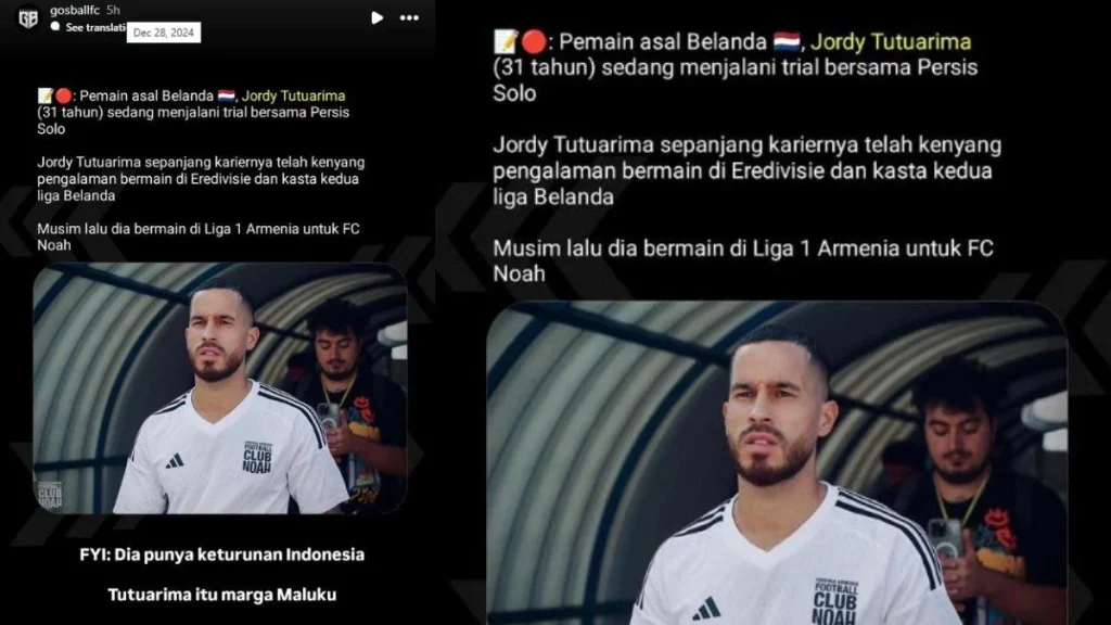 Jordy Tutuarima Ungkap Kisah Gaji Tertunda di Persis Solo, Dari Mimpi Timnas Hingga Realita Sulit Jordy Tutuarima Ungkap Kisah Gaji Tertunda di Persis Solo, Dari Mimpi Timnas Hingga Realita Sulit