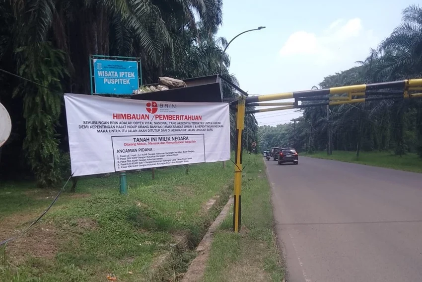 Puluhan spanduk tolak nonhalal menghiasi Jalan Setya Dharma, warga Parangjoro minta cabut izin