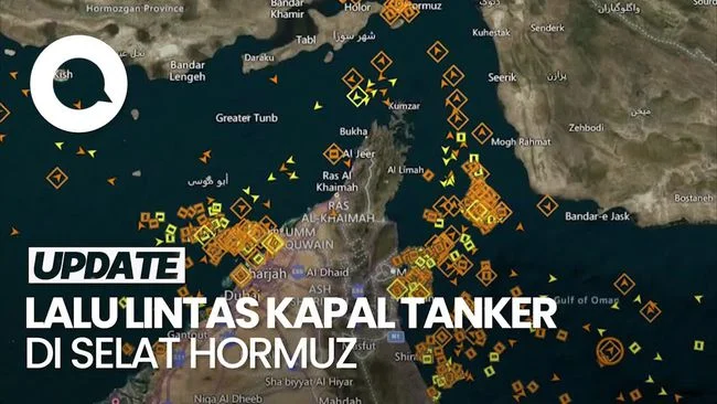 Selat Hormuz Sunyi: Lalu Lintas Kapal Hampir Terhenti Akibat Blokade Iran dan AS