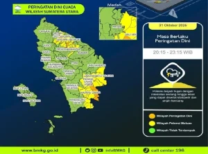BMKG Peringatkan Potensi Hujan Lebat dan Angin Kencang di Indonesia