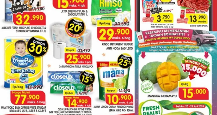 Promo Superindo 30-3 Juni 2026: Beras Harga Hemat Mulai Rp 30.000-an
