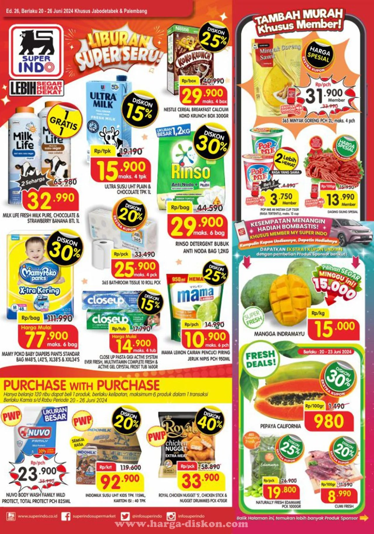 Promo Superindo 30-3 Juni 2026: Beras Harga Hemat Mulai Rp 30.000-an