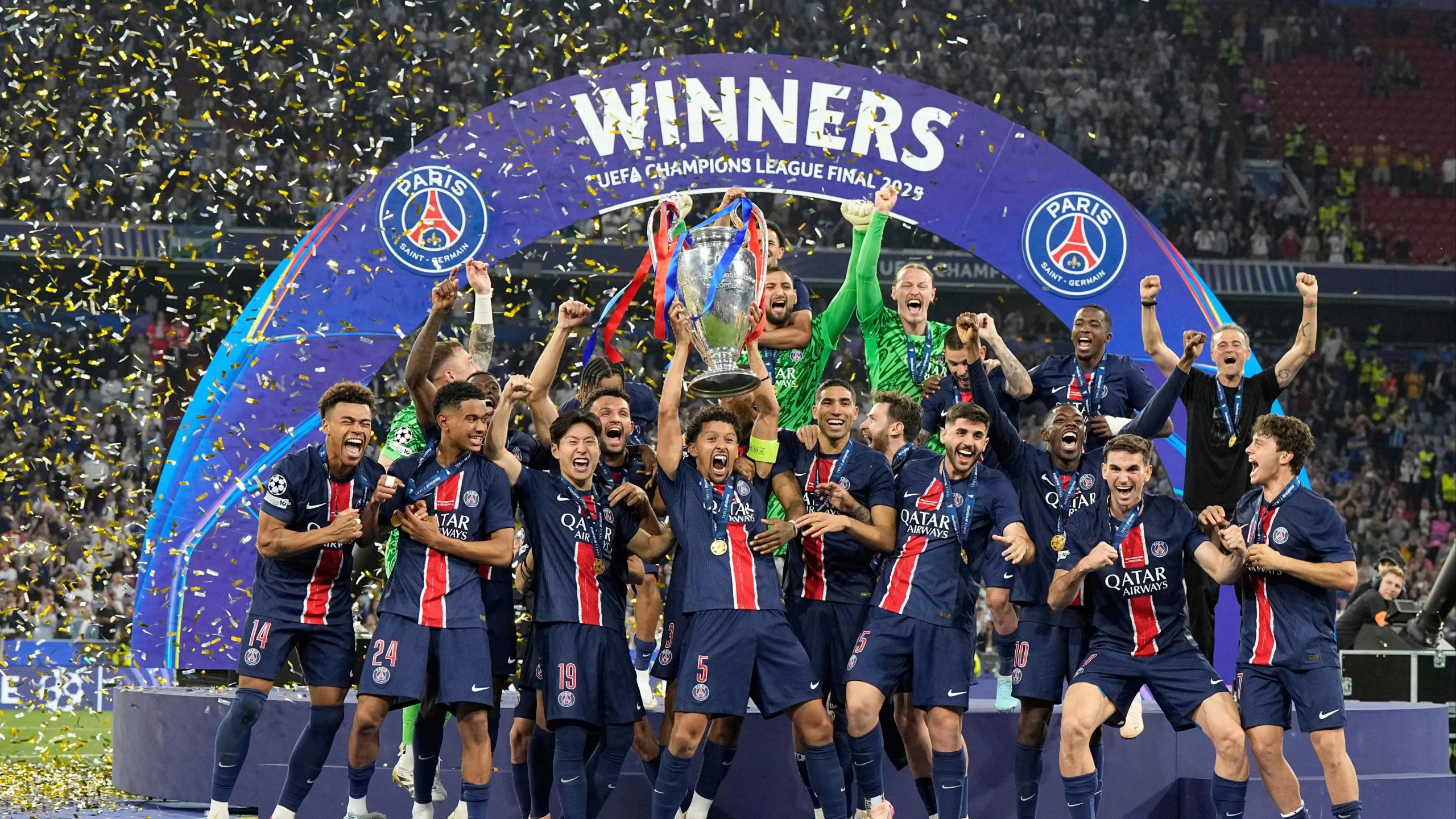 PSG Retain Champions League Title di Budapest, Arsenal Tewas di Adu Penalti