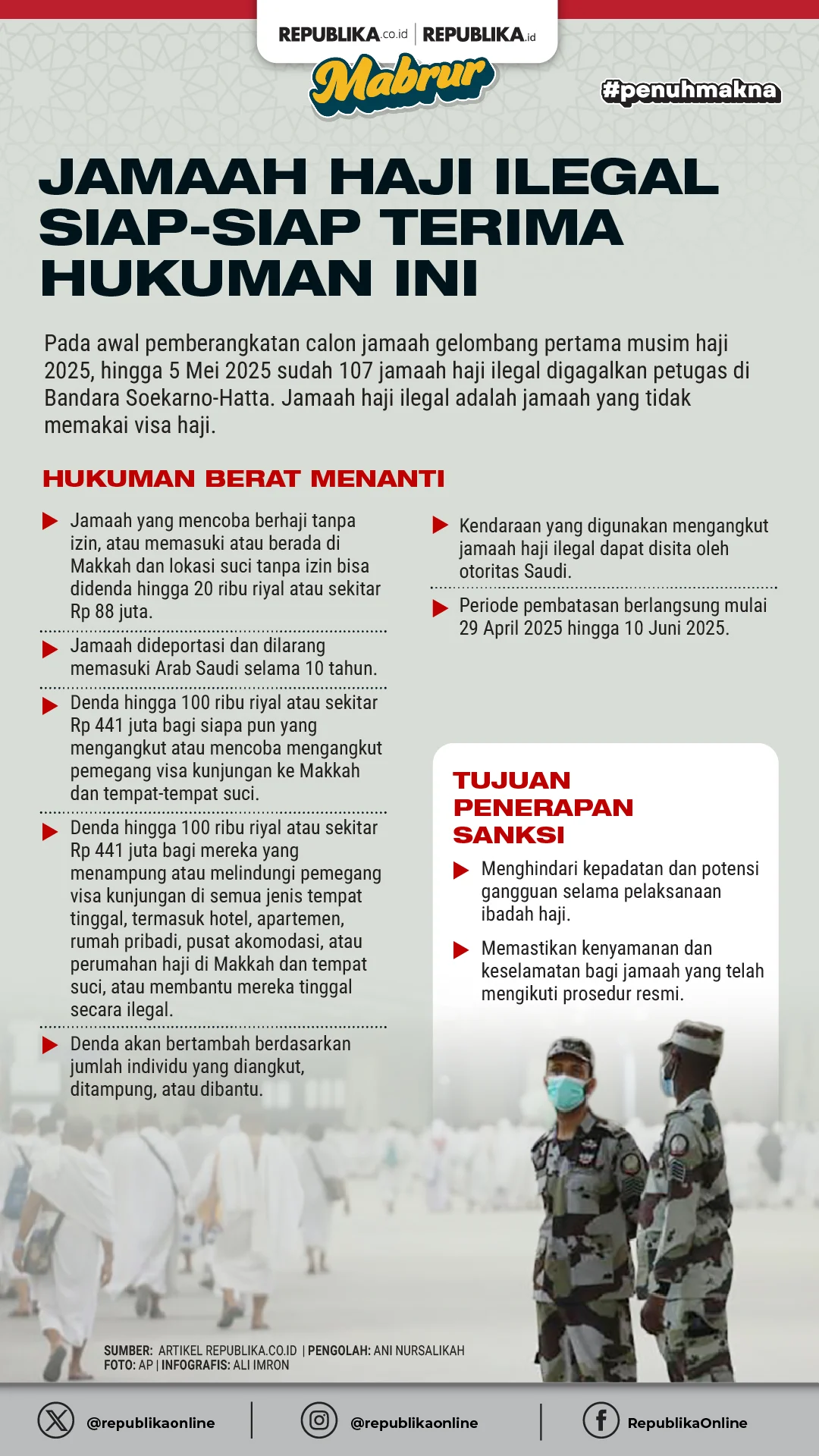 Wamenhaj Dahnil Gugat Haji Ilegal, 10 WNI Ditangkap Saudi: KBIHU Tekankan Kejujuran Pelayan Jamaah