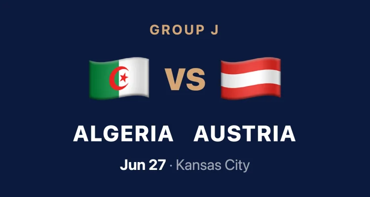 Algeria vs Austria: Duel Menarik di Piala Dunia 2026