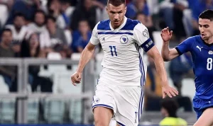 Edin Džeko Digantikan, Bosnia & Herzegovina Tidak Menyerah di Awal Pertandingan