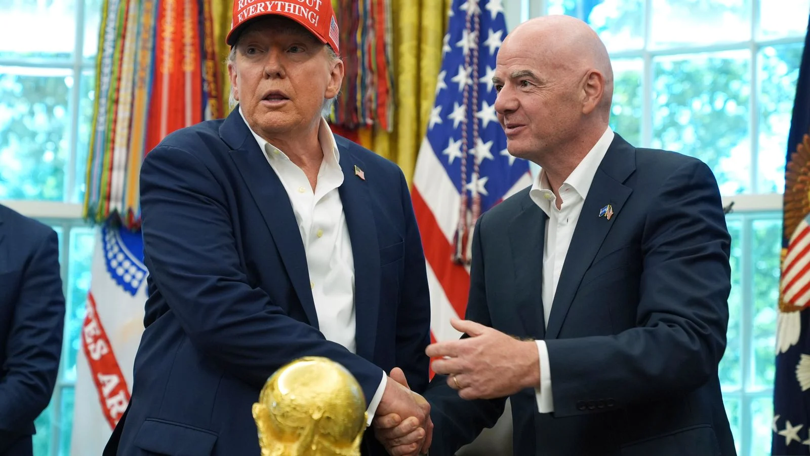 Gianni Infantino försvarar VM-förändringar och bekräftar finalsamarbete med Trump
