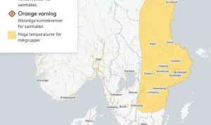 Höga Temperaturer Väntas i Större Delen av Landet