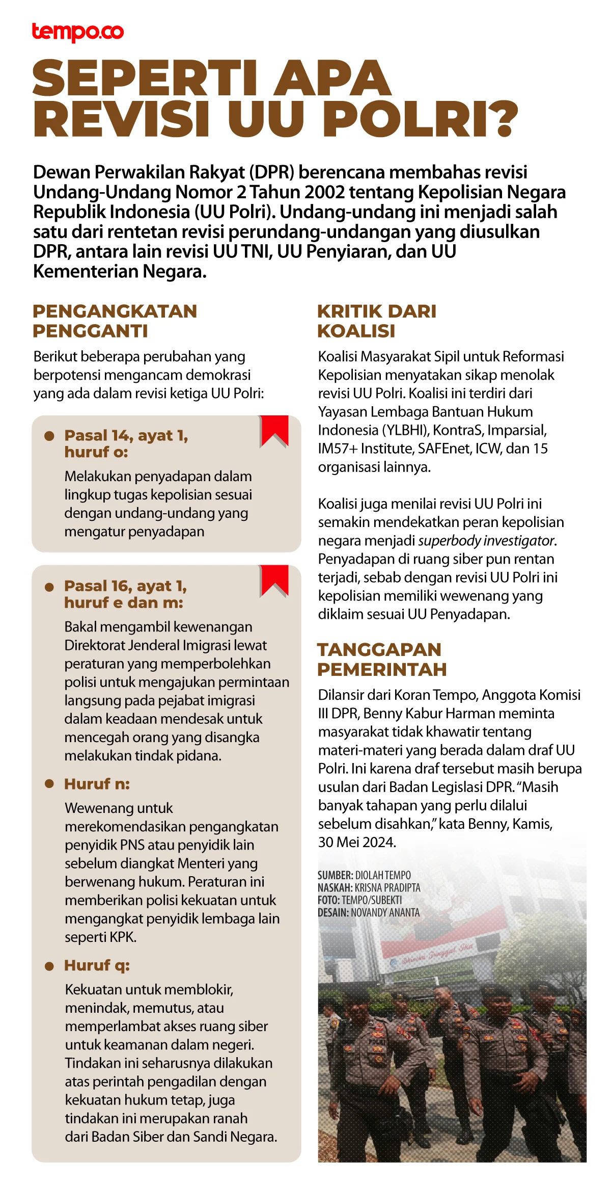 Revisi UU Polri Disahkan, Apa yang Berubah?