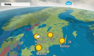 Sverige upplever varmaste temperaturen i historien - rekord i Skåne