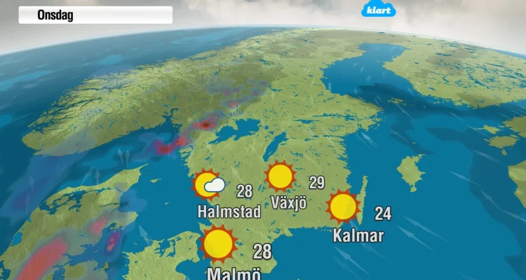 Sverige upplever varmaste temperaturen i historien - rekord i Skåne