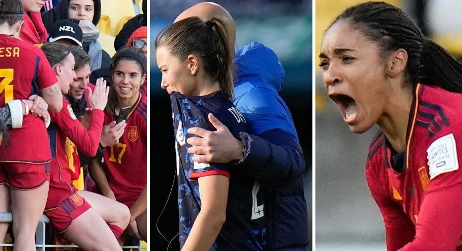 Spanien och Portugal möts i VM-semifinal - Olmo stod för avgörande mål