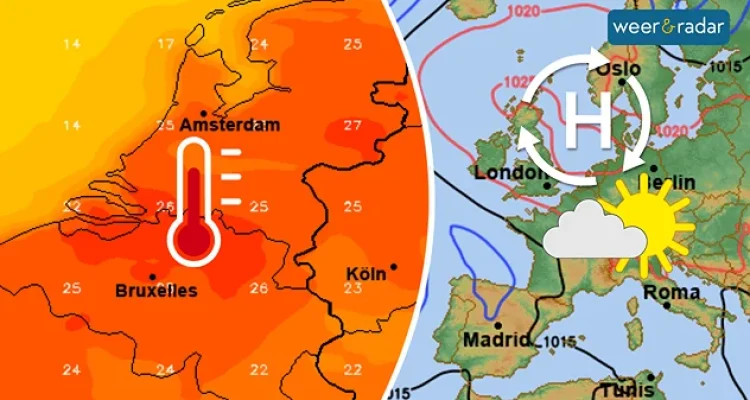 Weer verandert van koel naar zomers met 25 graden