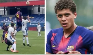 Hamza Abdelkarim: Barca Tumbang di Birmingham Hamza Abdelkarim: Barca Tumbang di Birmingham